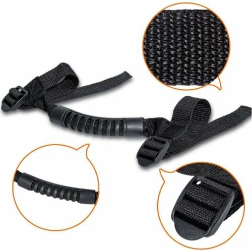 4pcs Black Roll Bar Grab Handles Grip Handle for JK JKU TJ 2011-2016