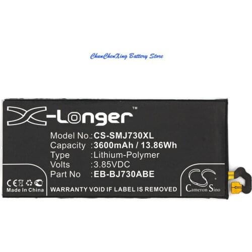 Cameron Sino 3600mAh Battery EB-BJ730ABE for Samsung Galaxy J7 2017, Galaxy J7 Pro, SM-J730F/DS, J730FM, J730G, J730GM/DS, J730K