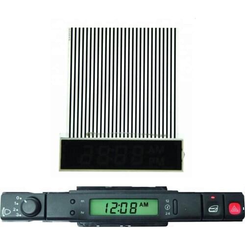 Car CLOCK LCD DISPLAY SCREEN & RIBBON CABLE forJaguar XJS/XJ6 300 SERIES (1995-1998) Time Information PIXEL REPAIR