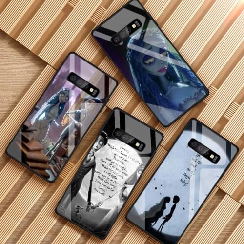 Tim Burtons Corpse Bride Tempered Glass Phone Case For Samsung Galaxy S8 S9 S10 S20 PLUS J6 J8 2018 NOTE 8 9 10 Cover Shell
