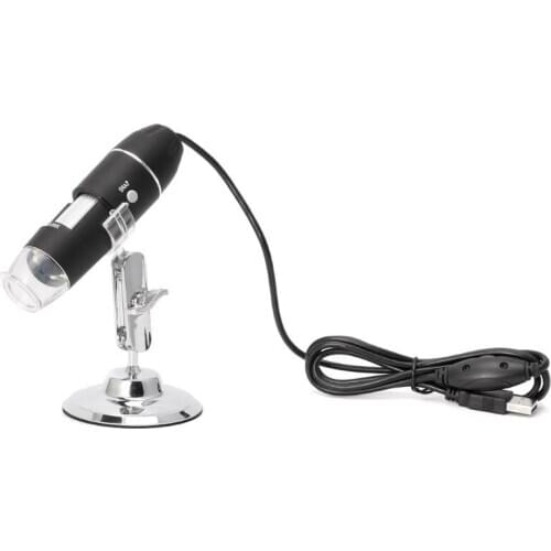 1600X USB Digital Microscope Camera Endoscope 8LED Magnifier with Hold Stand