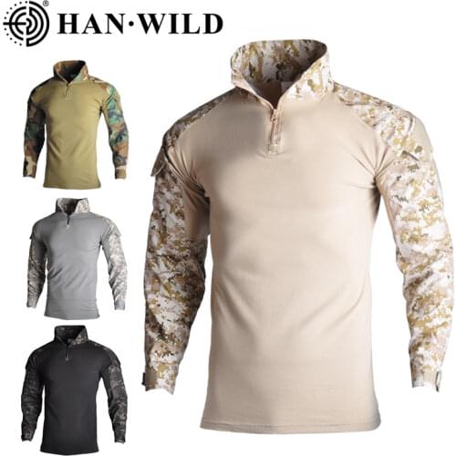 Army Military Tactical Mens Black Long Sleeve Men Camouflage Multicam Airsoft Paintball long sleeve quick dry t shirts men