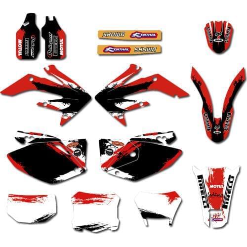 GRAPHICS & BACKGROUNDS DECAL STICKERS Kit for Honda CRF250X 2004 2005 2006 2007 2008 2009 2010 2011 2012 CRF 250 X CRF 250X