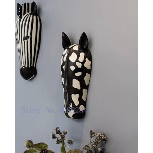 CREATIVE WALL HANGING ZEBRA ANIMAL HEAD BACKGROUND WALL DECORATION SIMULATION ANIMAL ABSTRACT MODERN HOME DECORATION SUSPENSION