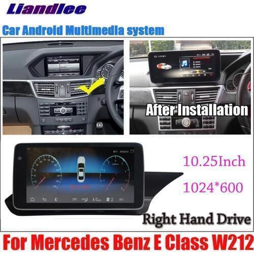 Liandlee 10.25Inch Android For Benz E Class W212 E200 E300 E350 E63 2009~2017 Car Screen Carplay GPS Navi Navigation Map Media