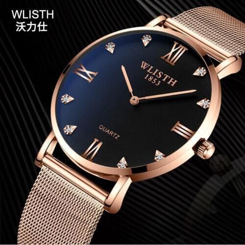 Hot 2021 Wallace Brand Watch Thin Leisure 30m Waterproof Quartz Watch Manufacturer Issued Mens Fashion Watch Relojes Para Mujer