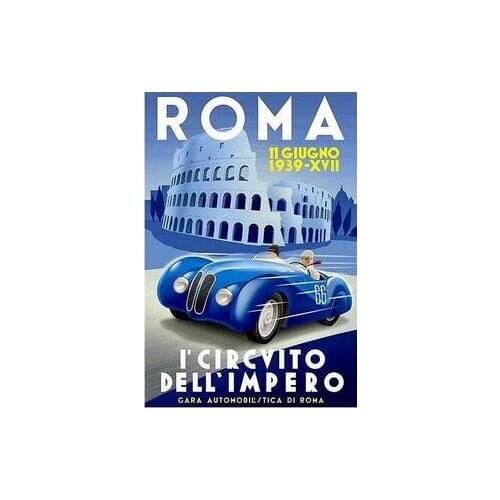 Lot style Choose Race Car Vintage Style Auto Racing Art print Silk poster Home Wall Decor