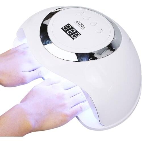 120W 60Pcs UV LED Nail Lamp For Manicure Gel Nail Dryer Drying Nail Polish Lamp 10s/30s/60s/90s Auto Sensor Manicure Tools