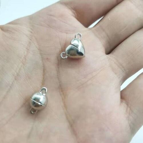 E56A 20 Pcs Cute Magnetic Clasps for Jewelry Bracelet Necklace Making Couple Accessories Pendants Gifts for Lover Friends