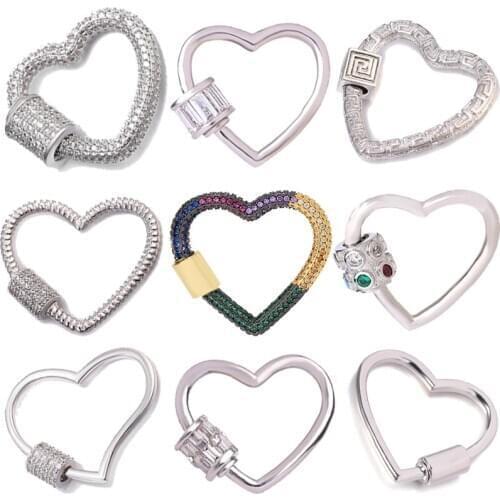 Fashion Hanging Chain Lock Hook DIY Necklace Making Jewelry Components Pendant Bracelet Silver Color Clasp High Quality Choker