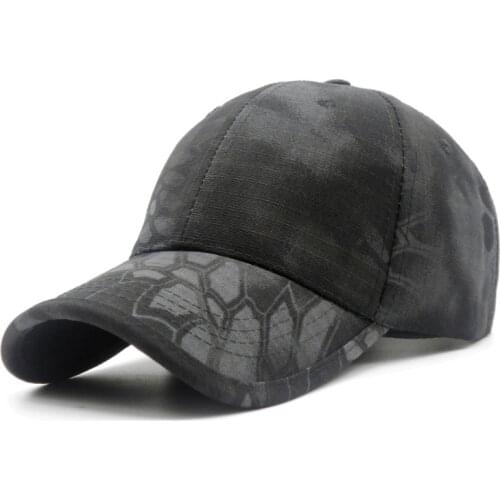 Men Camouflage Hunting Army Baseball Caps Python Pattern Tactical Fishing Cap Adjustable Snapback Hats For Women