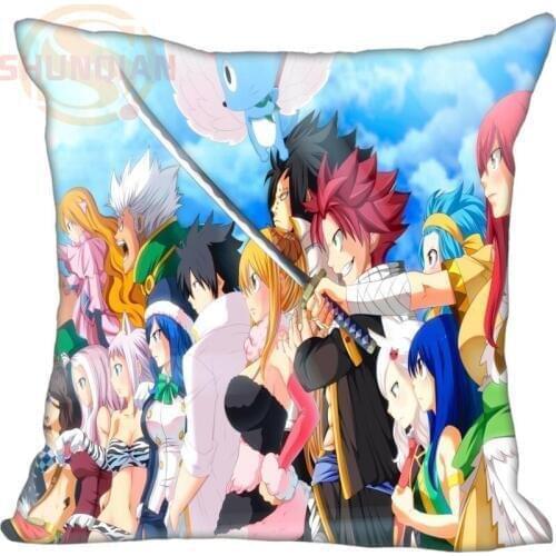 Japanese manga series Fairy Tail Pillowcase Custom Zippered Pillow Cases