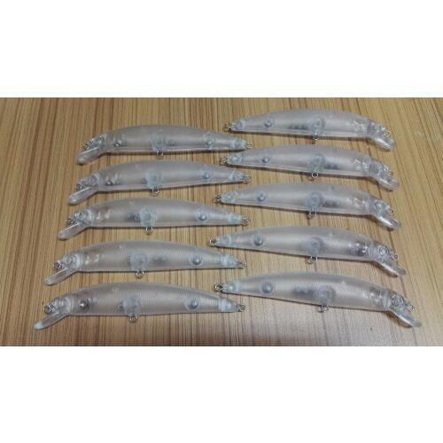 10pcs Unpainted Crankbait Fishing Lure Body 5 1/3 Inch 1/2 OZ Blank lures Hardbaits JSS51