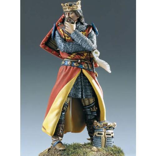 Unpainted Kit 1/32 54mm King Eduard I Plantagenet, 1298 54mm figure Historical Figure Resin Kit model