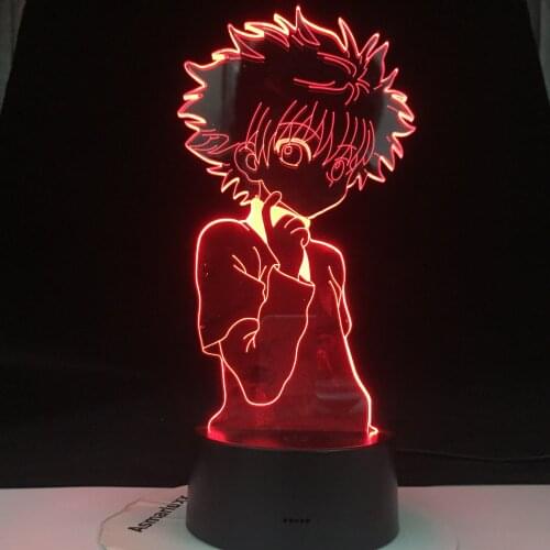 3d Night Lamp Anime Hunter X Hunter for Kids Child Bedroom Decor Nightlight Dropshipping Manga Gift Hunter X Hunter Night Light