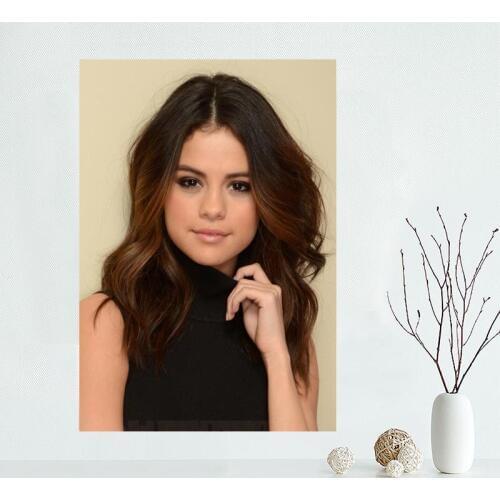 New Product Selena Gomez Canvas Fabric Modern Posters Prints Art Wall Pictures For Living Room Bedroom Unframed Poster