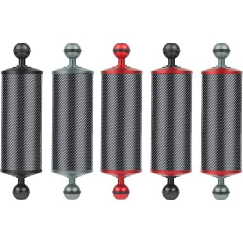 Upgrade Carbon Fiber Extension Tray Arm Float Buoyancy Aquatic Arm Dual Ball SLR Camera Diving Triple Waterproof D60 8inch