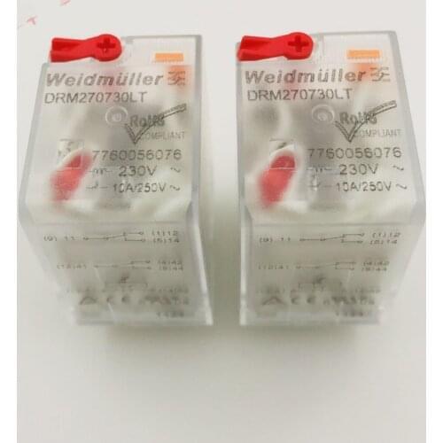 Original DRM570730LT 230VAC 14PIN 5A LED relays