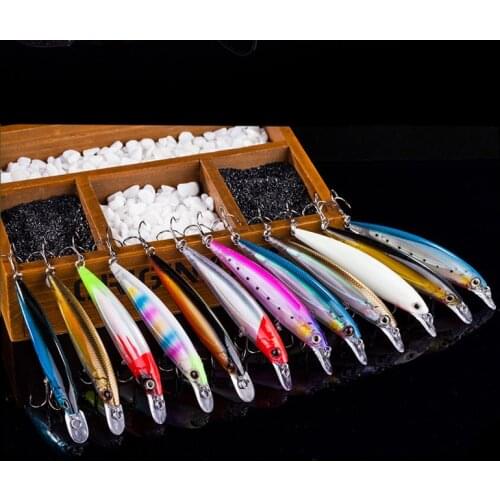 1Pcs Minnow Fishing Lures Hard Bait 11cm 12.5g Jig wobbler Bass Pike Lure Plastic Artificial Baits for Fishing Tackle Crankbait