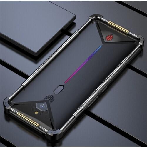 Shockproof Aluminum Metal Bumper Case For Red Magic 5S Case Stainles Armor Cover For ZTE Nubia Red Magic 5G 5S Mars 3 3S Coques