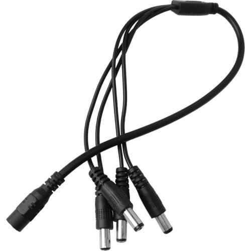 4 ways Power Supply Splitter Cable for CCTV Home Camera NVR DVR Security System Kit