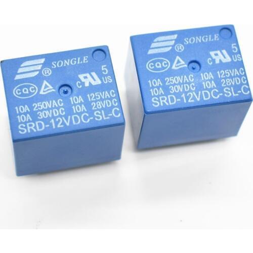 Relays SRD-12VDC-SL-C PCB Type 12V DC SONGLE Power Relay
