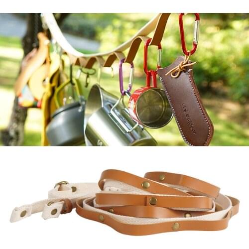 Lanyard Outdoor Camping Tent Rope Storage Accessories Adjustable Chain Lengthened Binding Strap Clothesline Hook Up For Camping