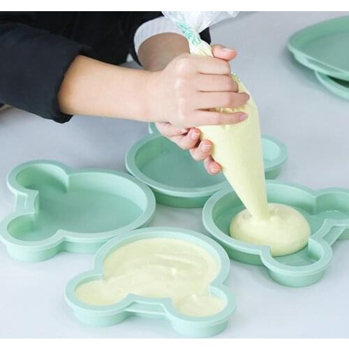 Mickey Silicone Mold Head Birthday Party Bakeware for Kitchen Cake Pans Food Grade Cake Bake Pan DIY Baking Tools Party Supplies