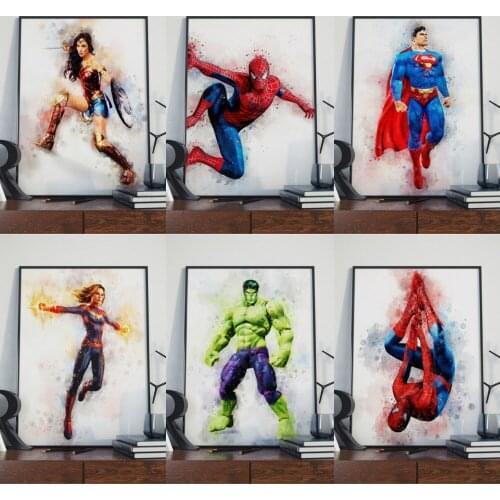 Marvel Superhero Diamond Painting Diamond Inlaid Diamond Mosaic Full Diamond Embroidery Cross Stitch Kits Home Decoration