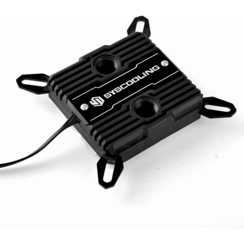 SYSCOOLING CPU Water Cooling Block C37 Colorful Light Water Cooler Effect Copper Plate Intel Platform Computer Split DIY