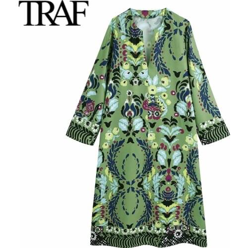 Модные летние платья TRAF China At AliExpress