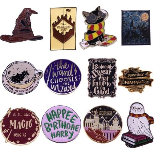 Creativity Magic Academy Hard Enamel Pins Brooches Women Men Lapel Badges Backpack Collar Fashion Jewelry Gifts For Kids Friend