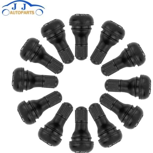 50PCS Universal TR412 Snap-in Rubber Car Vacuum Tire Tubeless Tyre Valve Stems For Auto Motorcycle ATV Wheel Accessories