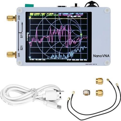 New NanoVNA 50KHz~1.5GHz MF HF VHF Vector Network AnalyzerDigital LCD Antenna Analyzer Standing Wave Measuring Instrument
