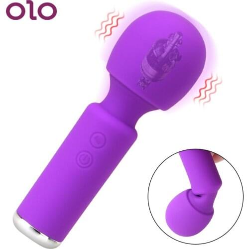 Vagina Clitoris Stimulator Mini AV Stick G-spot Massager Magic Wand Dildo Vibrator 10 Frequency Sex Toy for Women