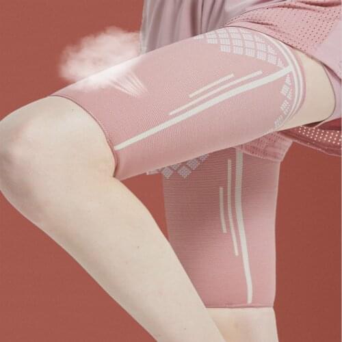 2pcs/pair Knitted Compression Thigh Compression Support Leg Sleeve Legwarmer Thigh Sleeve Guard Running Football Fitness Sports