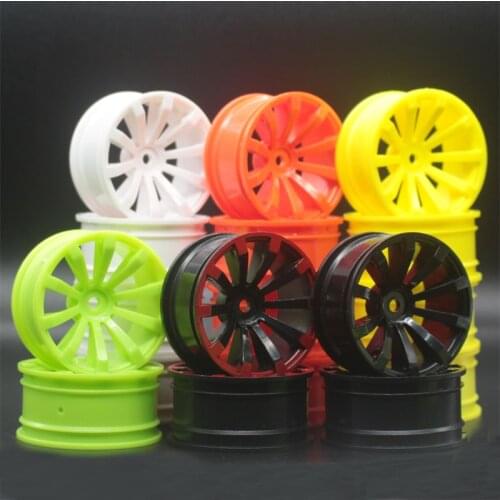 4pcs 1Set Plastic Wheel Rim Fit HPI HSP RC model 1:10 On-Road Racing Car 910ALL for HSP94123/94122/94103/D4/D3