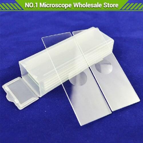 5 PCS Reusable Concave Microscope Blank Glass Slides for Liquid Specimen