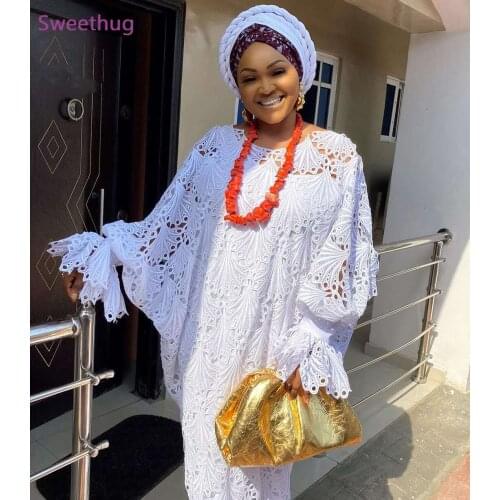 Dashiki Lace African Dresses for Women Super Size Traditional Boubou Robe Africaine Femme 2021 Long Africa Dress African Clothes