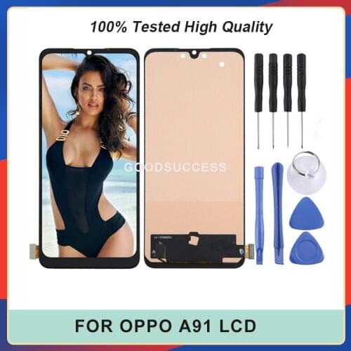 AMOLED 6.4'' For OPPO A91 Lcd Reno 3 LCDs CPH2021 PCPM00 Display with Touch Screen Panel Glass Digitizer Assembly Free Tools