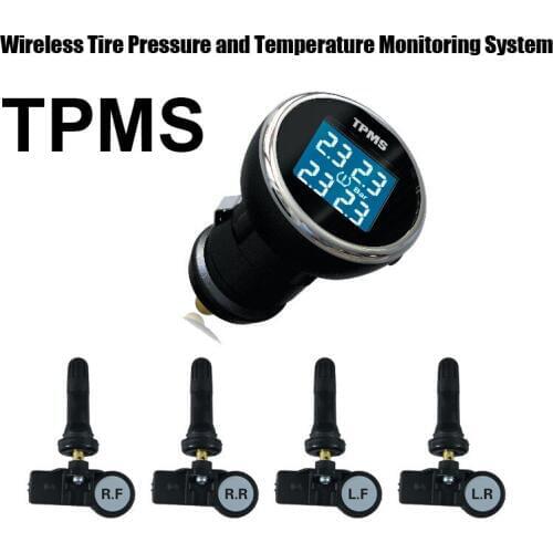 Wireless Tire Pressure Monitoring System Car TPMS with 4 Internal sensor
