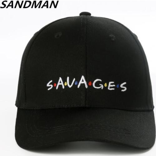 SANDMAN Brand Letter SAVAGES Snapback Cap Cotton Baseball Cap For Adult Men Women Hip Hop Dad Hat Bone Gorra