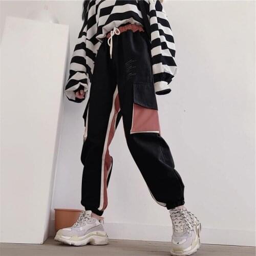 Streetwear Cargo Pants Women Casual Joggers Black High Waist Loose Female Long Trousers Harajuku Fashion Pants Lady Pant