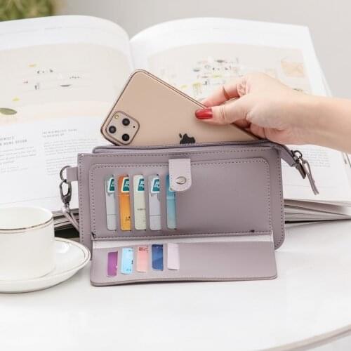 Long Women Wallet and Purse Black/blue/gray/green/purple/red Female Purse Hasp and Zipper Ladies Wallets Fashion Slim Women Bag