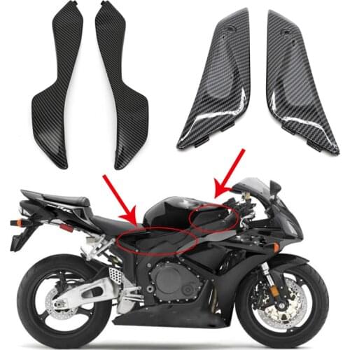 For 2004 - 2007 Honda CBR1000RR Carbon Fiber Black Gas Tank Side Panel Cover Fairing CBR 1000RR CBR 1000 RR 2005 2006