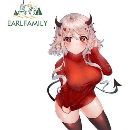 EARLFAMILY 13cm x 9.8cm for Kanroji Demon Slayer Vinyl Car Stickers Anime Decal Waterproof Scratch-Proof Creative Car Styling