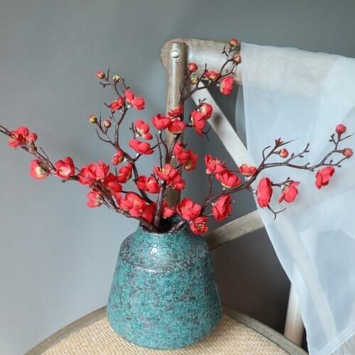 Hot Style High Quality Chinese Plum Blossom Artificial Flower Decorative Plant for Home Party Garden