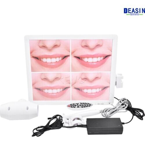 Good Quality All in one intra Oral Camera System 500mega pixels 17inch LCD monitor with usb Dental endoscope With LCD holder