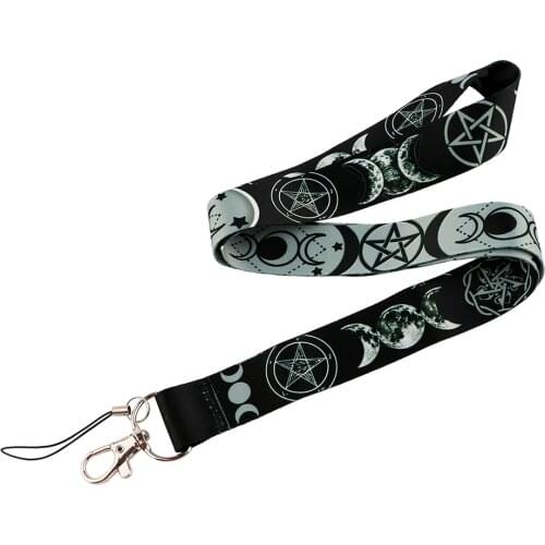 JF0250 Moon Goddess Vintage Lanyard Key Lanyard Cosplay Badge USB ID Cards Holder Neck Strap Keychains