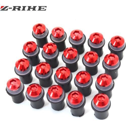 20X 5MM Universal Windscreen Bolts Screws Windshield Screw Kit for Suzuki GSX R 600 GSX R 750 GSF 600 Bandit S SV 650 TL 1000 R